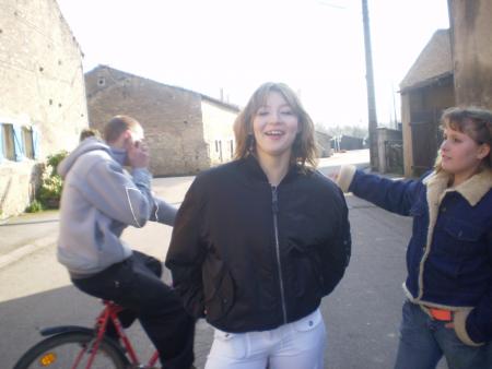yvana avec le blouson du dono
