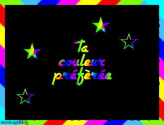 ta couleur préferée ?